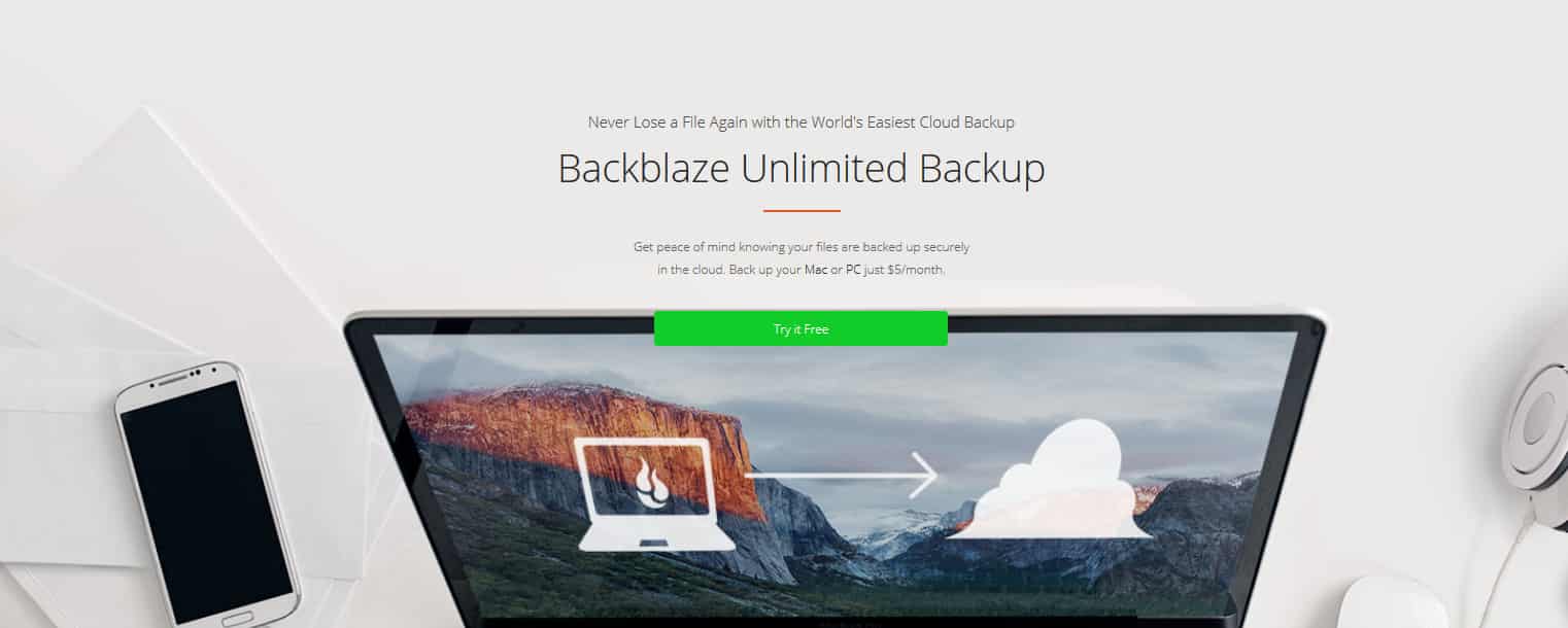 backblaze image back up service
