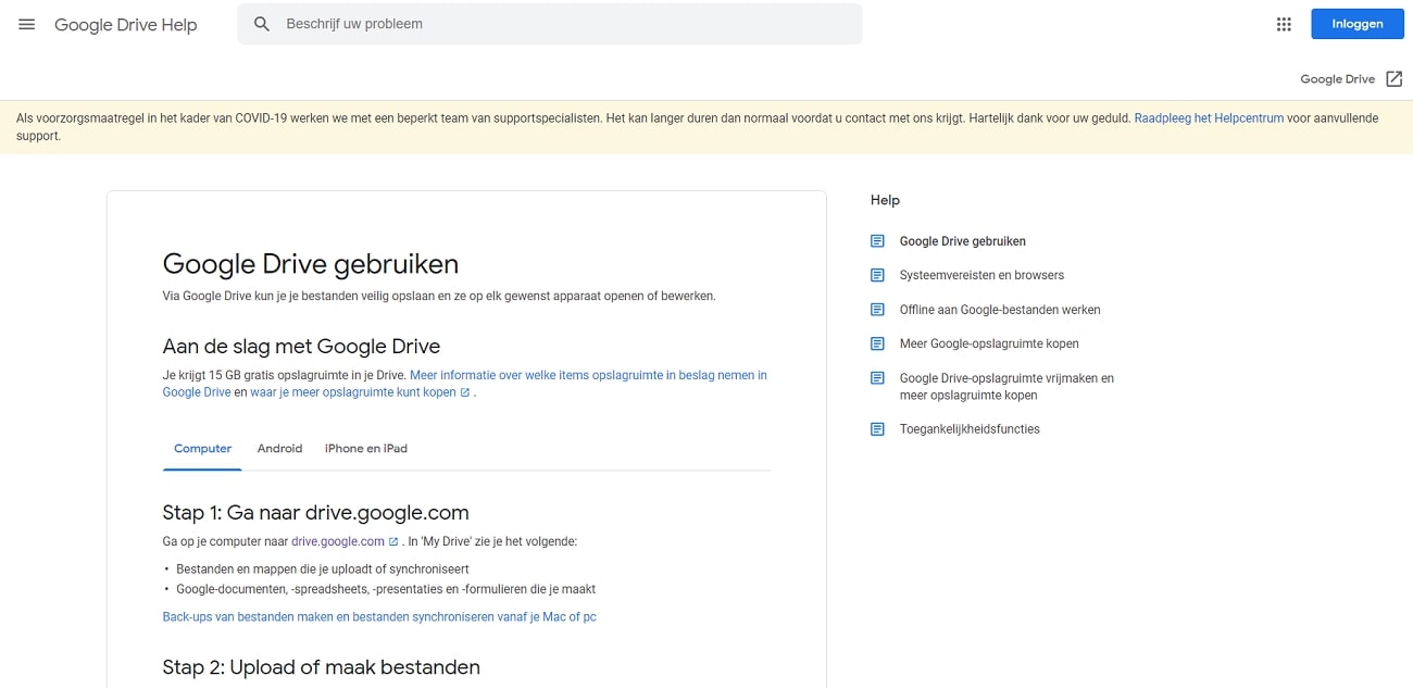 GoogleDrive_Support_NL