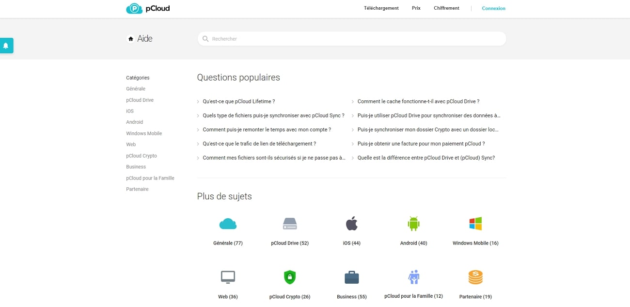 Pcloud_Support_FR