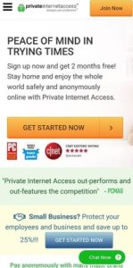 Mobile Private Internet Acess